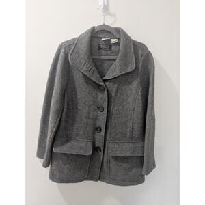 LL Bean Bellandi Italian Fabric Wool Coat